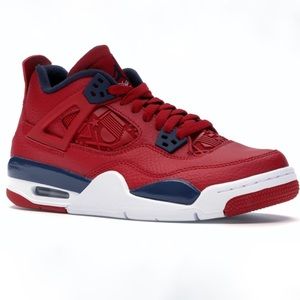 Nike Air Jordan 4 Retro Red & Blue Unisex NIB